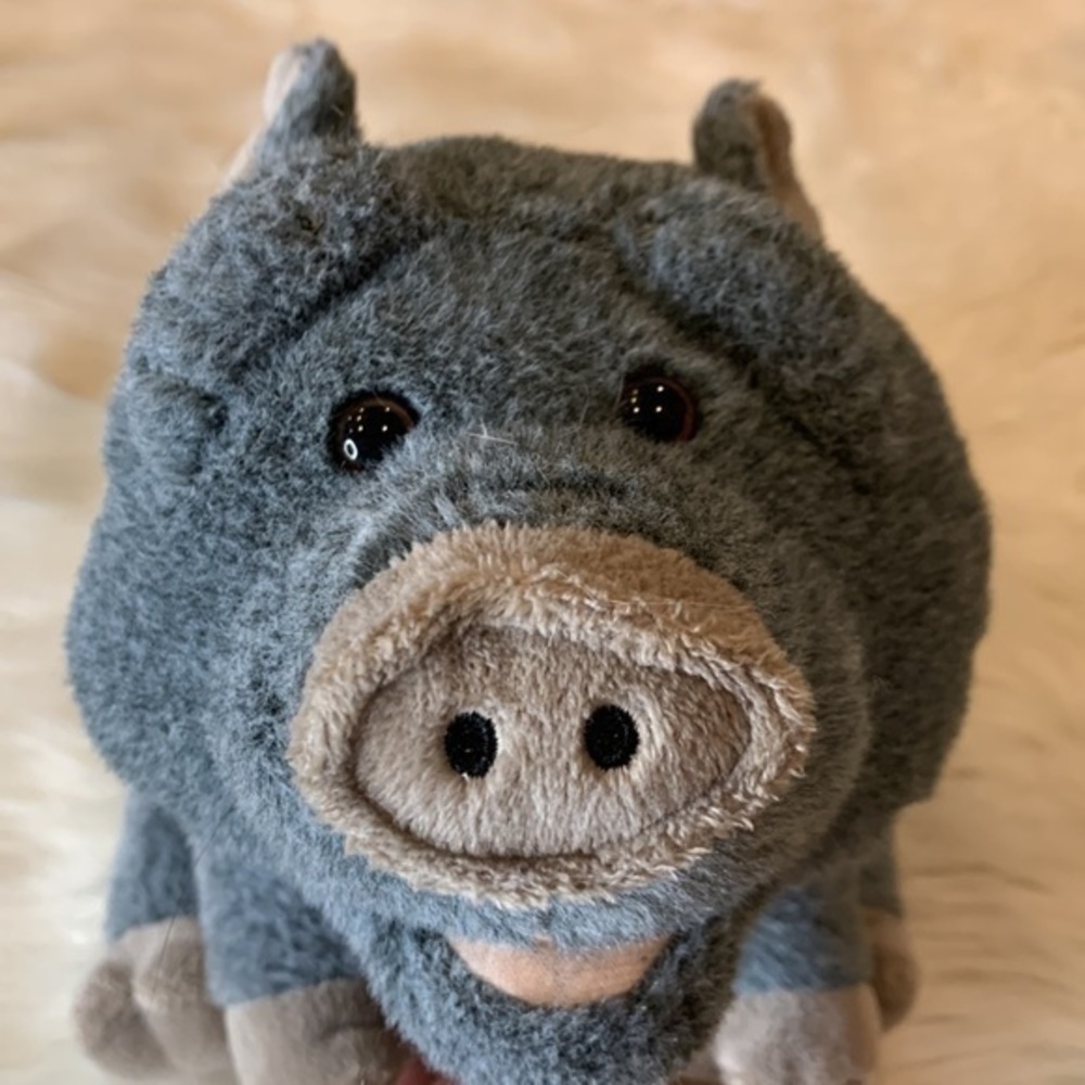 Wild Republic potbelly pig plush stuffed animal gray 13” - Picture 3 of 7